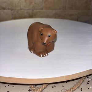 2012 Fisher Price Little People Zoo Talker Bear - clean - tested and works